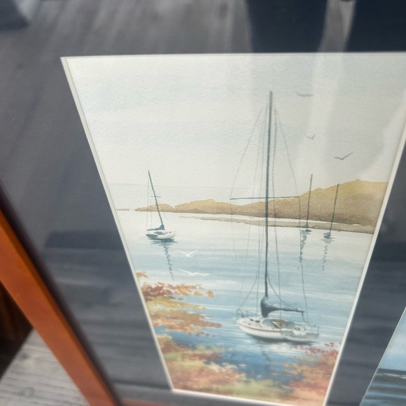 Framed Certified Sailboat Prints by California Artist, David R. Rogers. - Picture 3 of 9